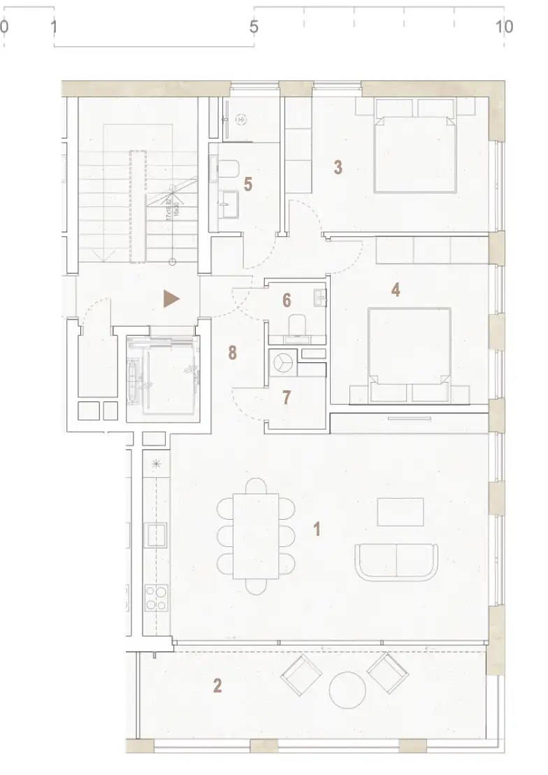 Trogir, Seget Donji – Appartement de luxe avec vue sur la mer, construction neuve