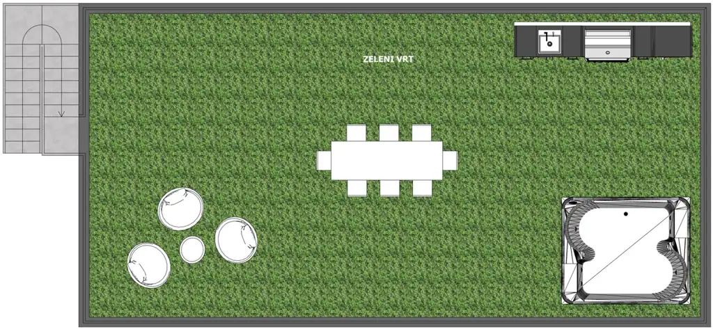 Zagreb, Gračani – penthouse s krovnim vrtom i panoramskim pogledom