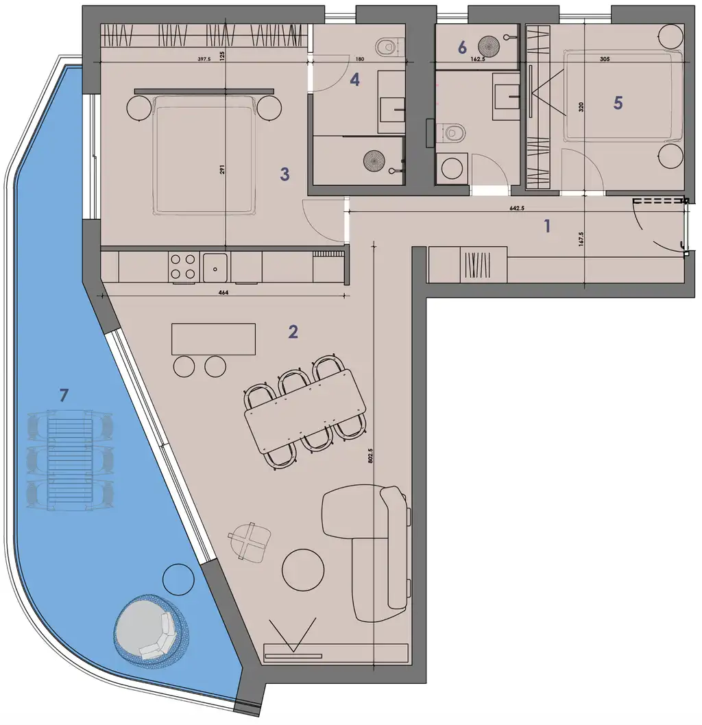Stanovanje 111 m², Volosko-Opatija — terasa 25 m², pogled na morje, garaža