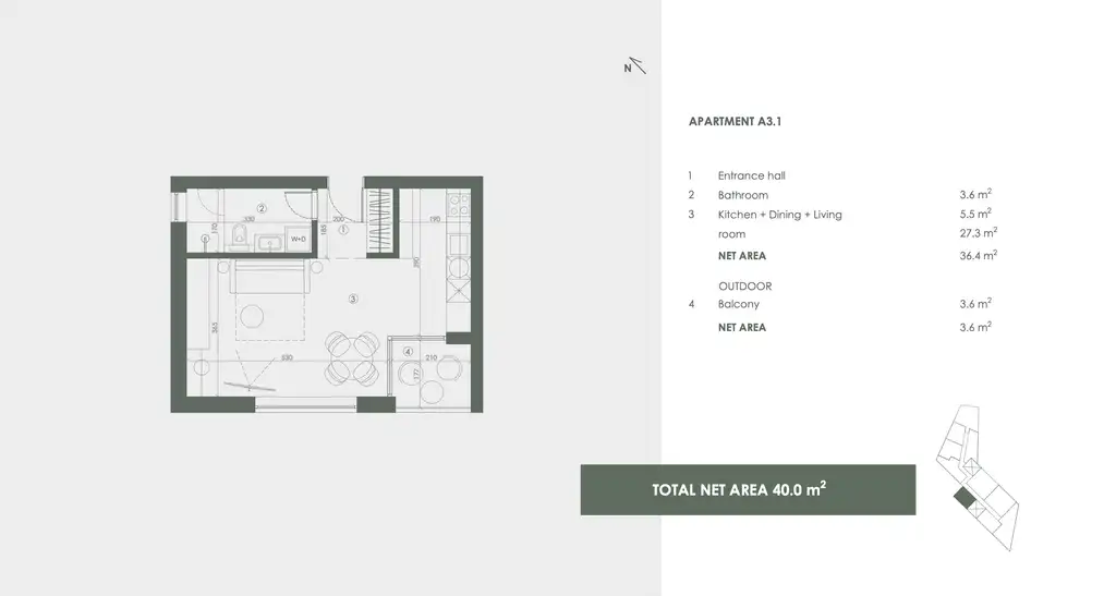 Istrie, Savudrija, Crveni Vrh - Appartement d'une chambre "Golf Residence"