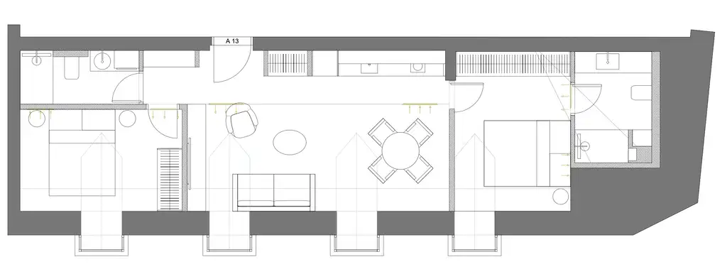 Stan 56 m² za najam — prvi najam, Centar