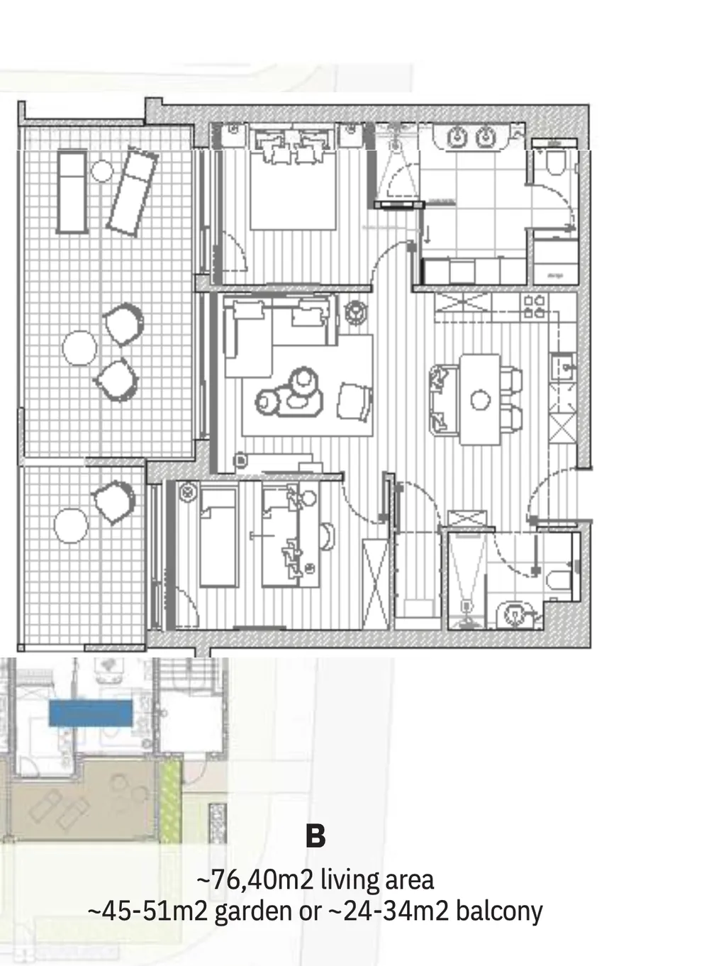 Zadar, Petrčane, Falkenstainer Aurora Premium Living Residences - Trisobno stanovanje 97 m2