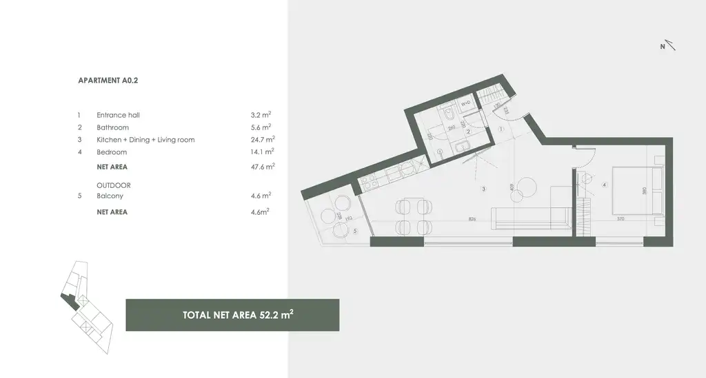 Istra, Savudrija, Crveni Vrh - "Golf Residence" dvoupokojový apartmán