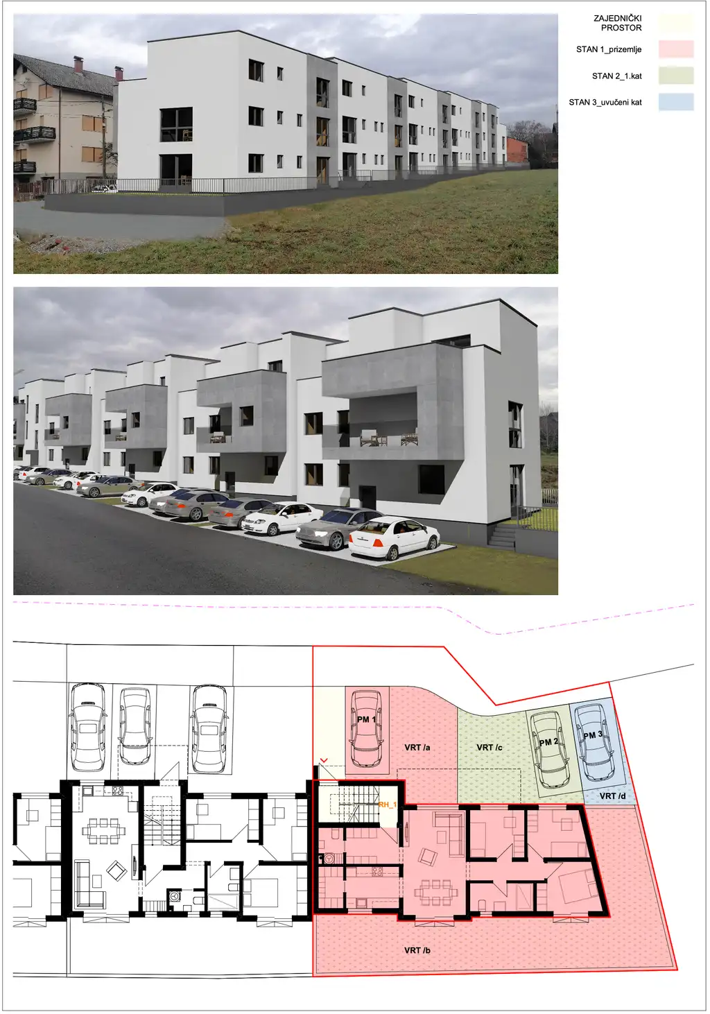 Sesvete - štirisobno stanovanje z vrtom