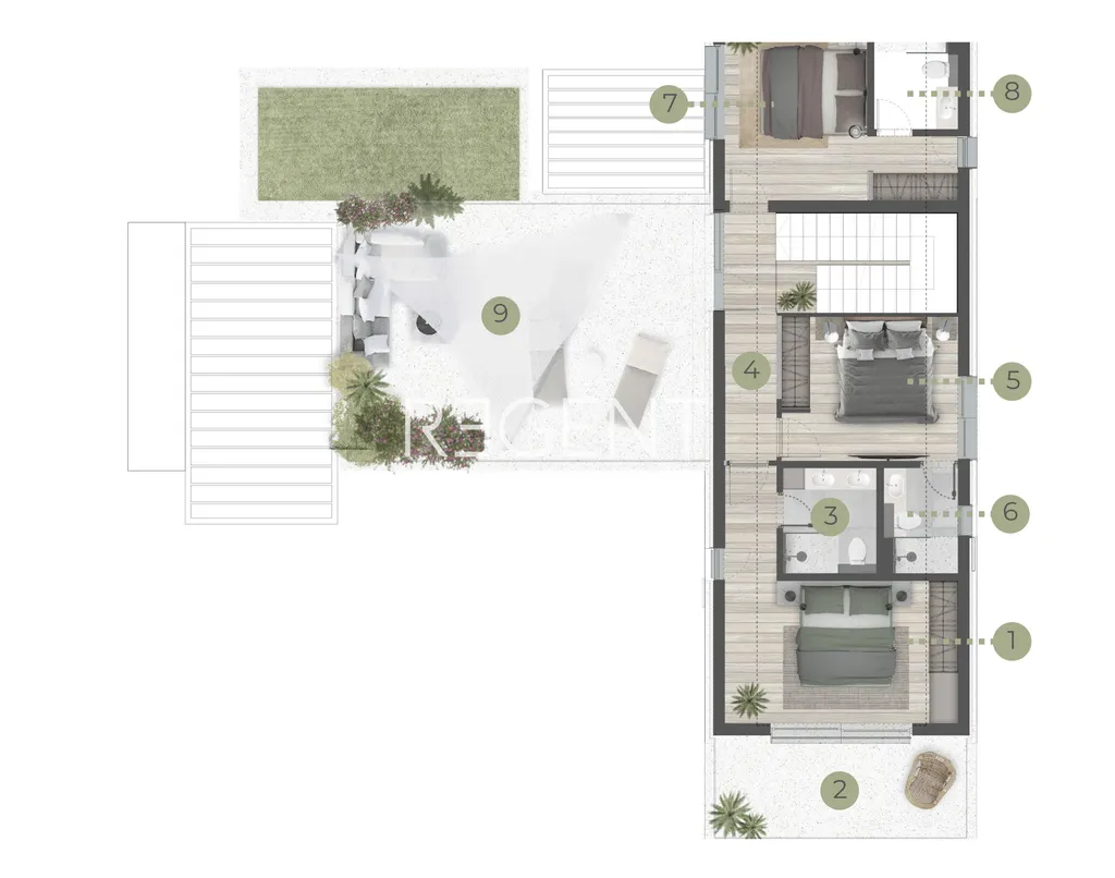 Brač, Supetar - Vila s bazénom v luxusnom komplexe 260 m2