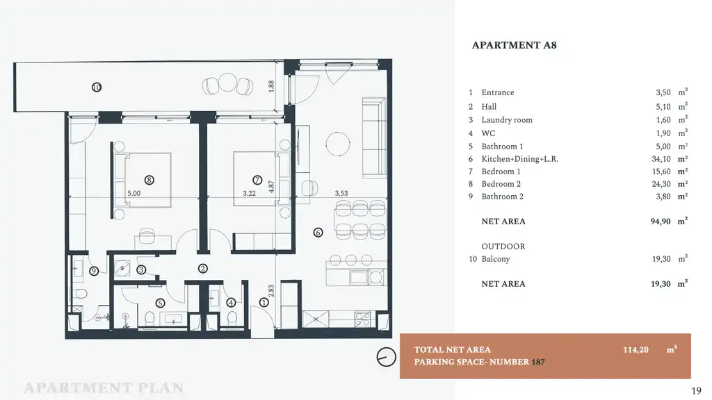 Istra, Savudrija, Crveni Vrh – Petram Resort apartman u luksuznom kompleksu 114 m2