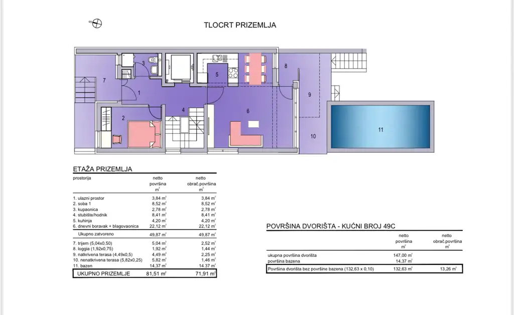 Kaštel Štafilić - Vila s krovnom terasom i bazenom u blizini plaže