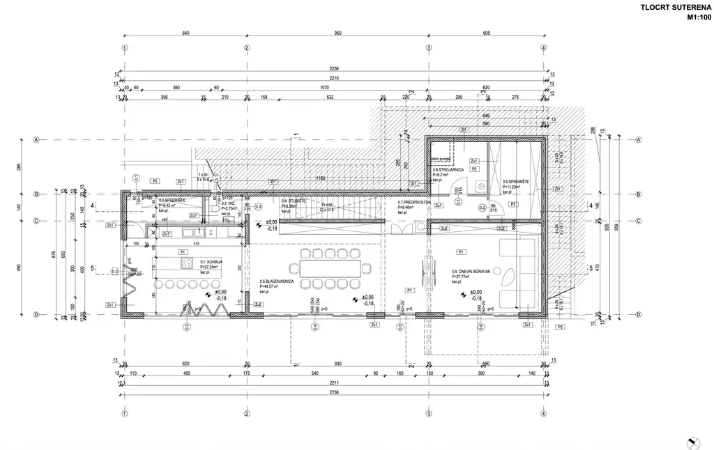Vila 380 m², bazen, pogled na more – Podstrana, Gornja Podstrana