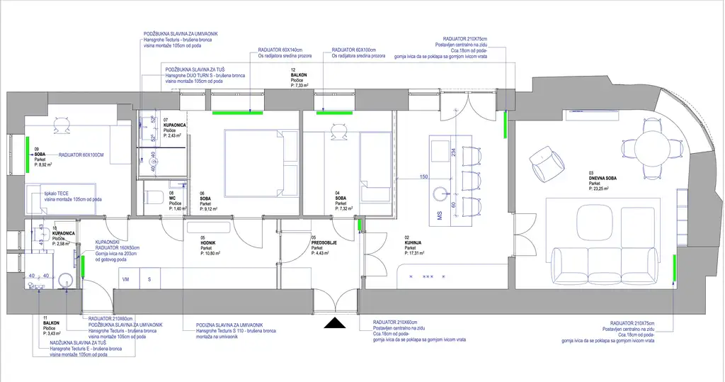 Zagreb, Centar - elegantno renoviran stan u centru grada