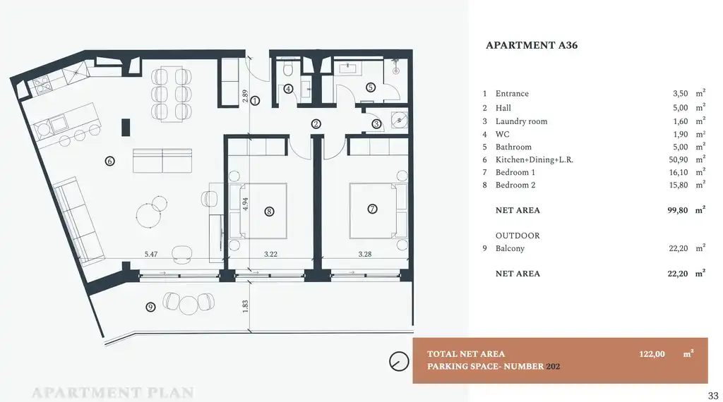 Istra, Savudrija, Crveni Vrh – Petram Resort Apartman u luksuznom kompleksu 122 m2