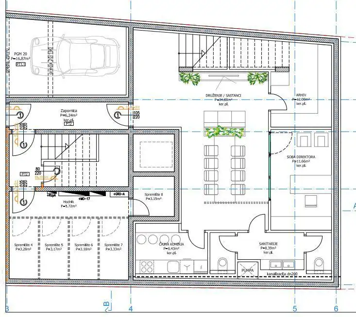 Zagabria, Trešnjevka - ampio locale commerciale su due livelli con parcheggio