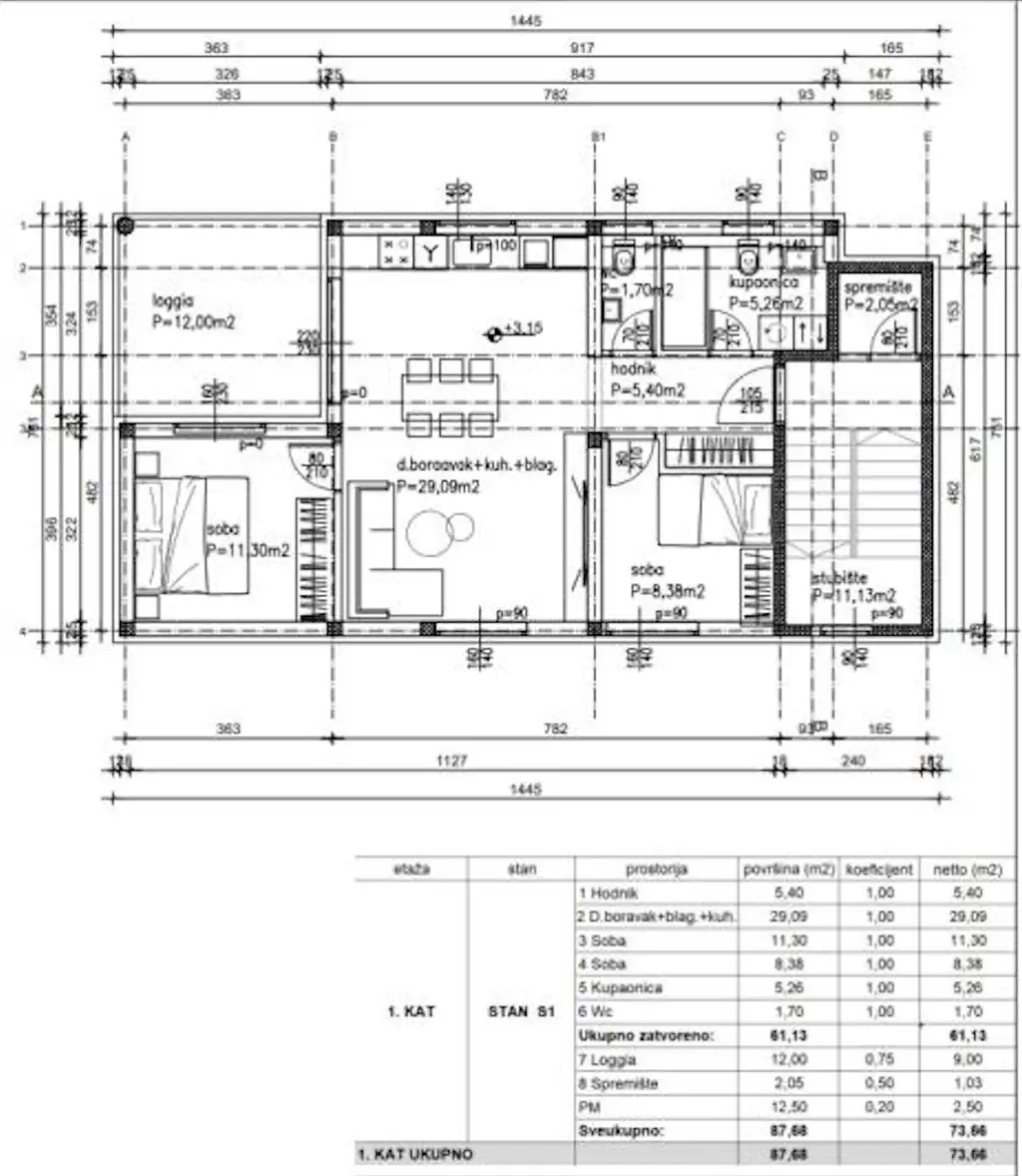 Zagreb, Rudeš – trosoban stan s lođom u novogradnji i VMP