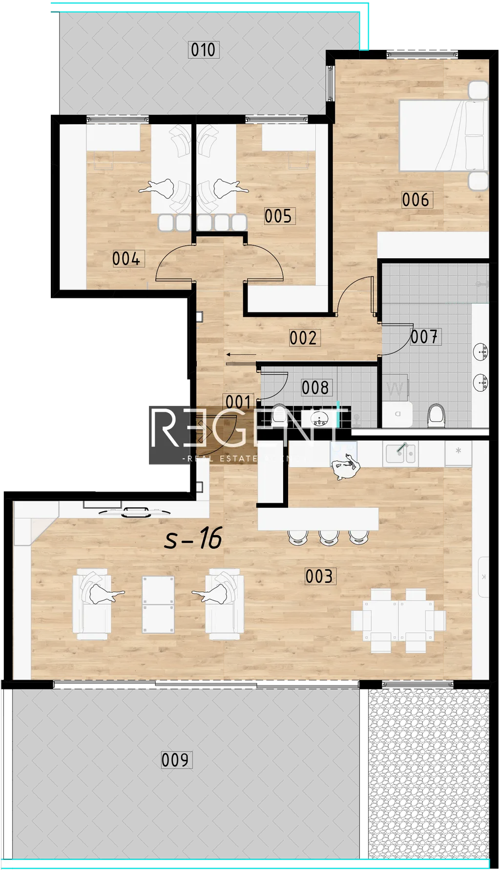 Zagabria, Donje Svetice - Appartamento con quattro camere in costruzione 134 m2