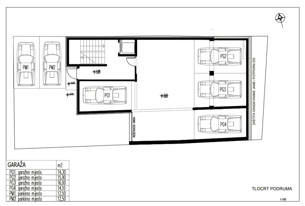 Záhreb, Črnomerec - trojizbový byt 78 m2 s garážovým parkovacím miestom novostavba