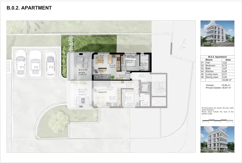 Trogir, Čiovo - Moderní dvoupokojový apartmán v první řadě u moře