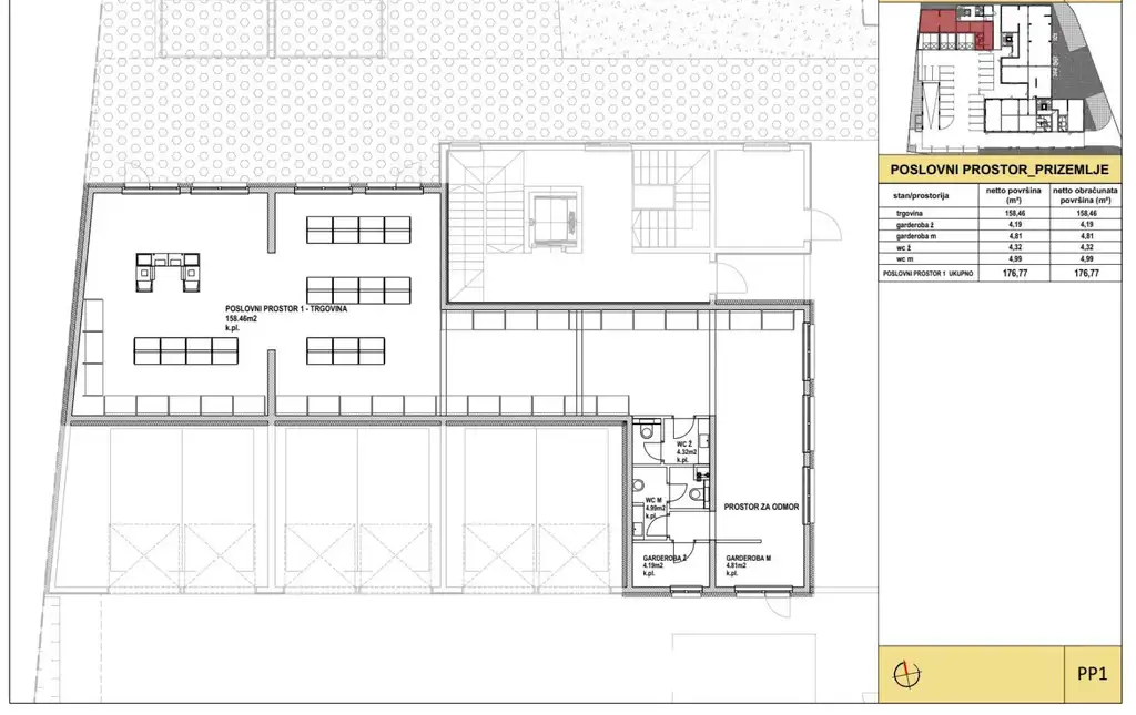 Poslovni prostor 171,73 m², novogradnja, ulični lokal — Dubrava
