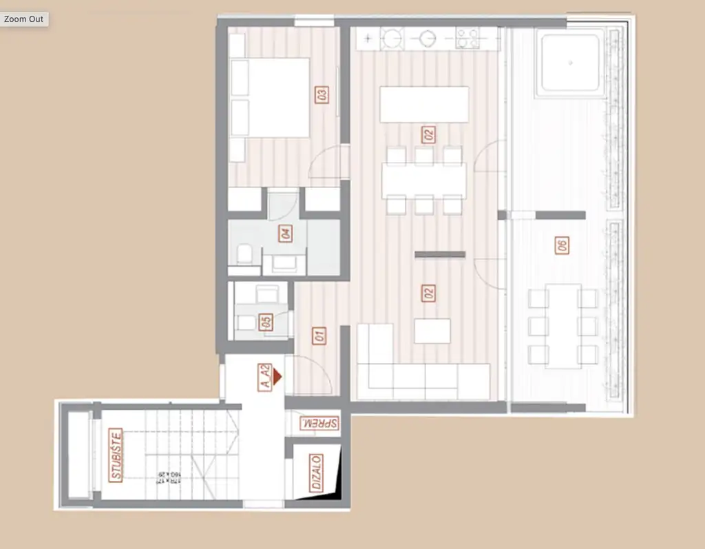 Opatija, Volosko - Moderný dvojizbový byt novostavba