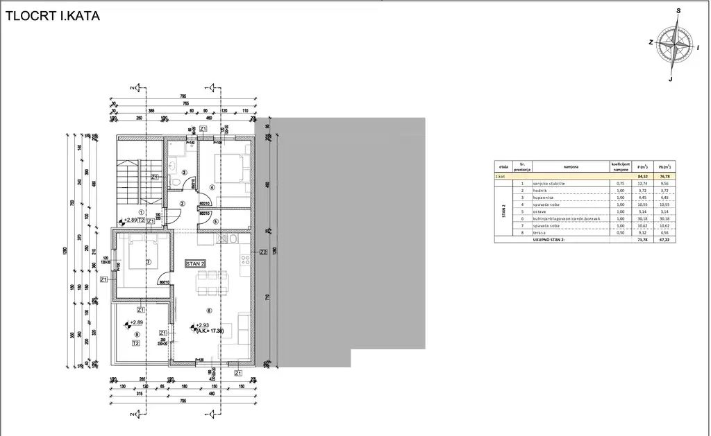 Kaštela, Kaštel Stari - Dvoupokojový byt v moderní novostavbě