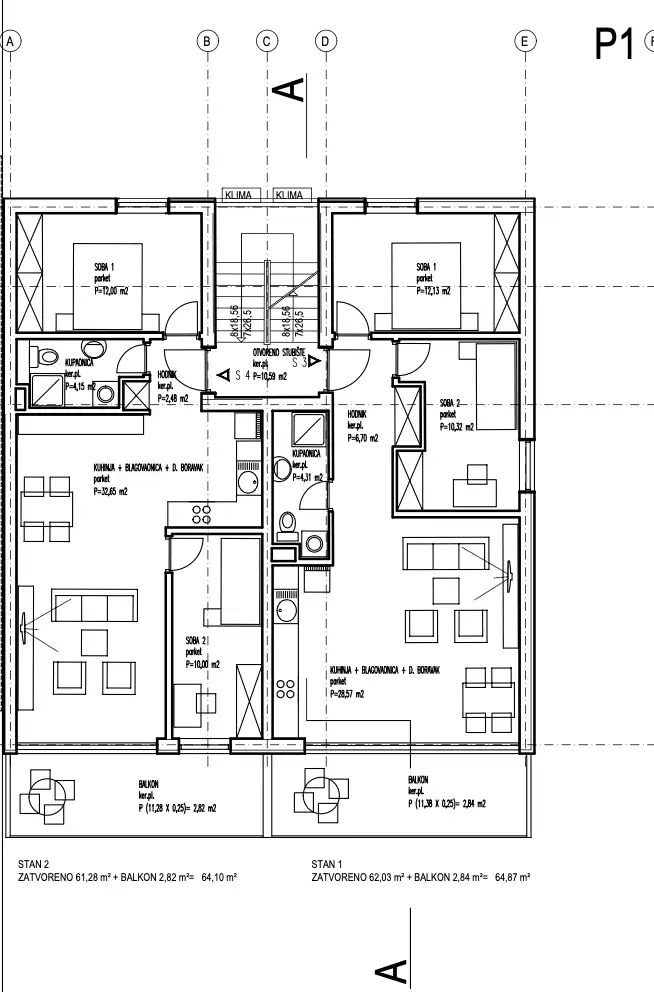 Split, Podstrana - Modern two-room apartment 65 m2 new building *Exclusive sale
