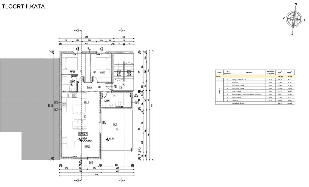Kaštela, Kaštel Stari - Zwei-Zimmer-Wohnung in modernem Neubau