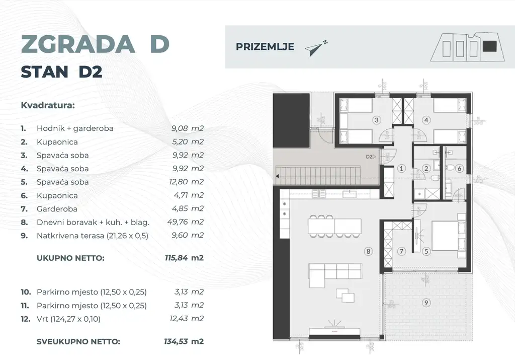 Istria, Fažana - Two-bedroom apartment in a modern new building