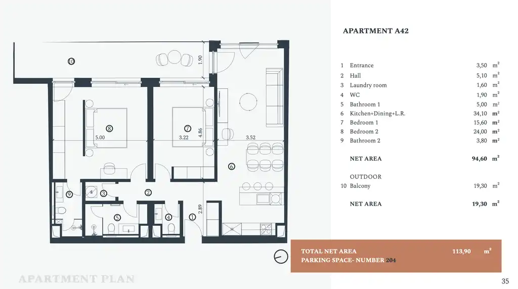 Istra, Savudrija, Crveni Vrh – Petram Resort Apartman u luksuznom kompleksu 114 m2
