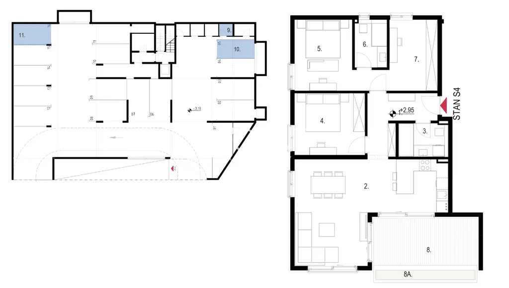 Split, Kaštela - Dvojizbový byt s loggiou 112 m2 NOVÁ STAVBA