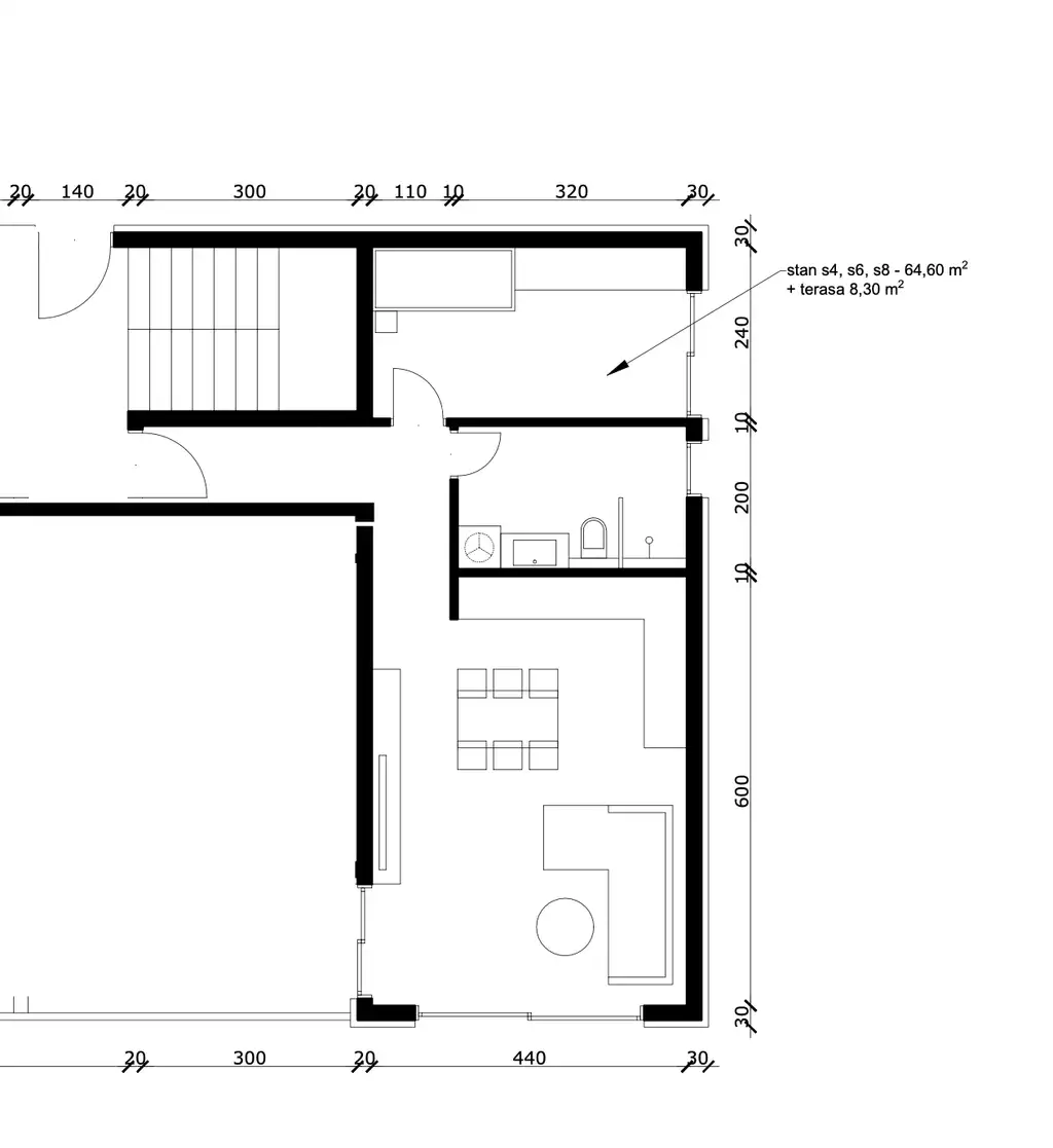 Podstrana - 1-Zimmer-Wohnung mit Garten