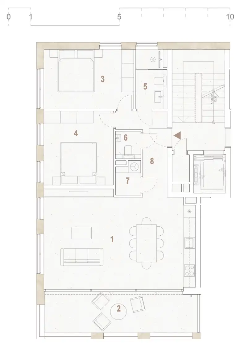 Trogir, Seget Donji – Appartement de luxe avec vue sur la mer, construction neuve