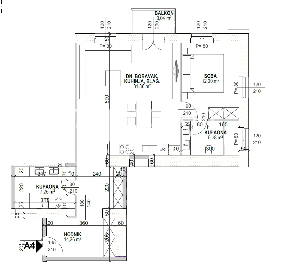 Abbazia, Centro - Appartamento di lusso in villa in posizione unica, 73 m2