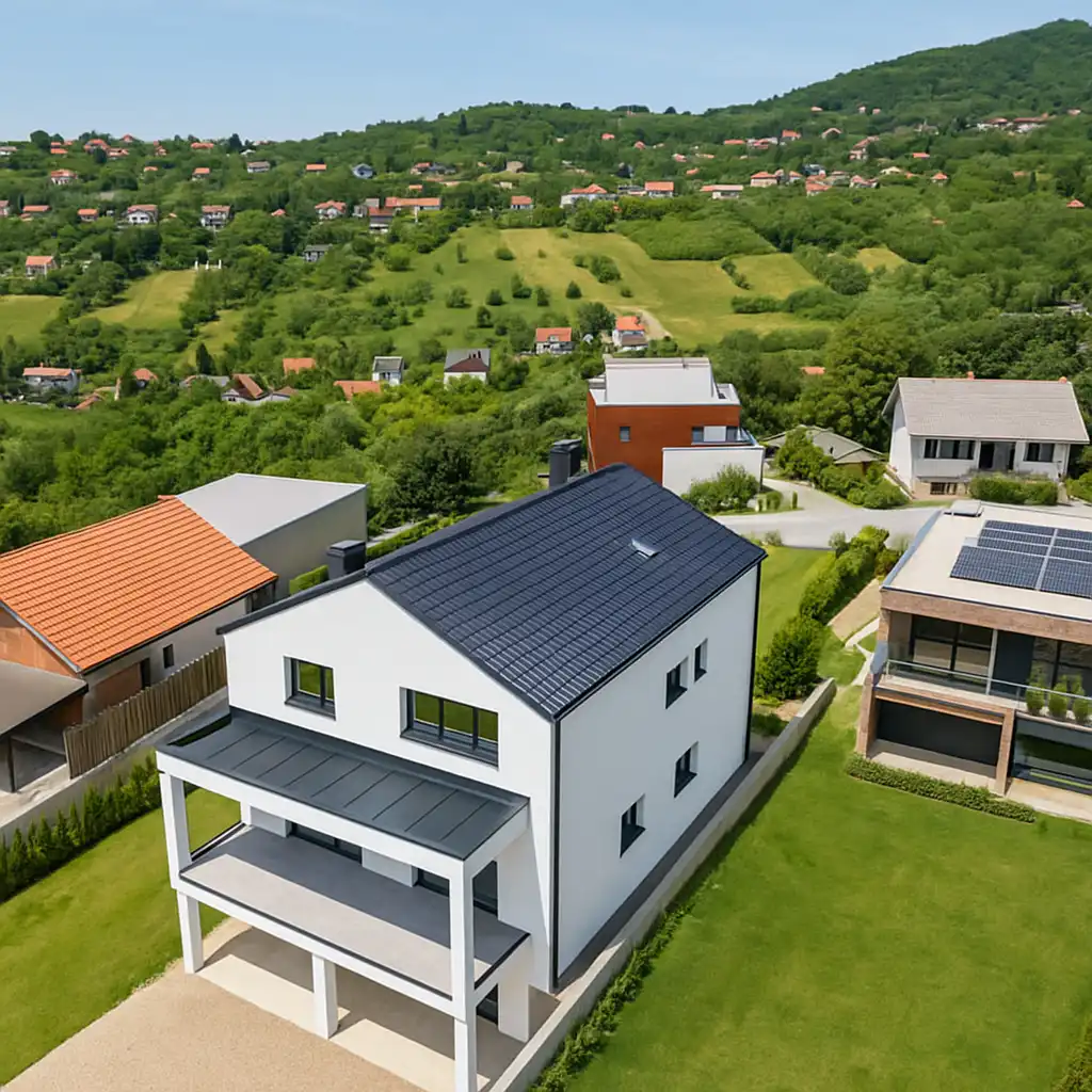 Zagreb, Perjavica - stambena zgrada s panoramskim pogledom na grad