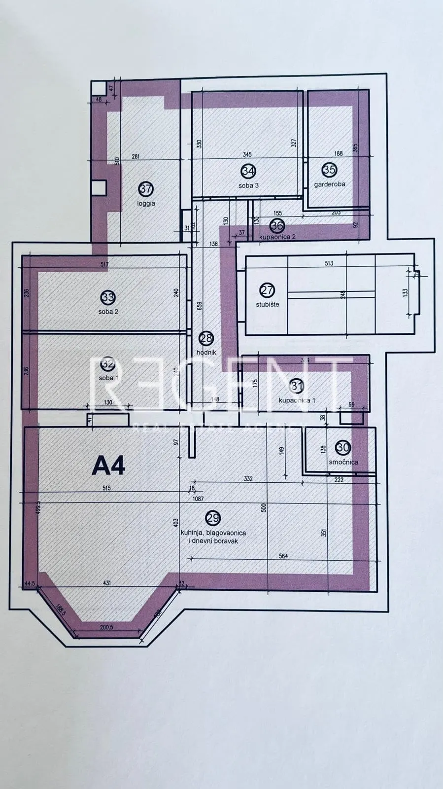 Záhřeb, Gupčeva zvijezda – Moderní čtyřpokojový byt NKP 140 m2