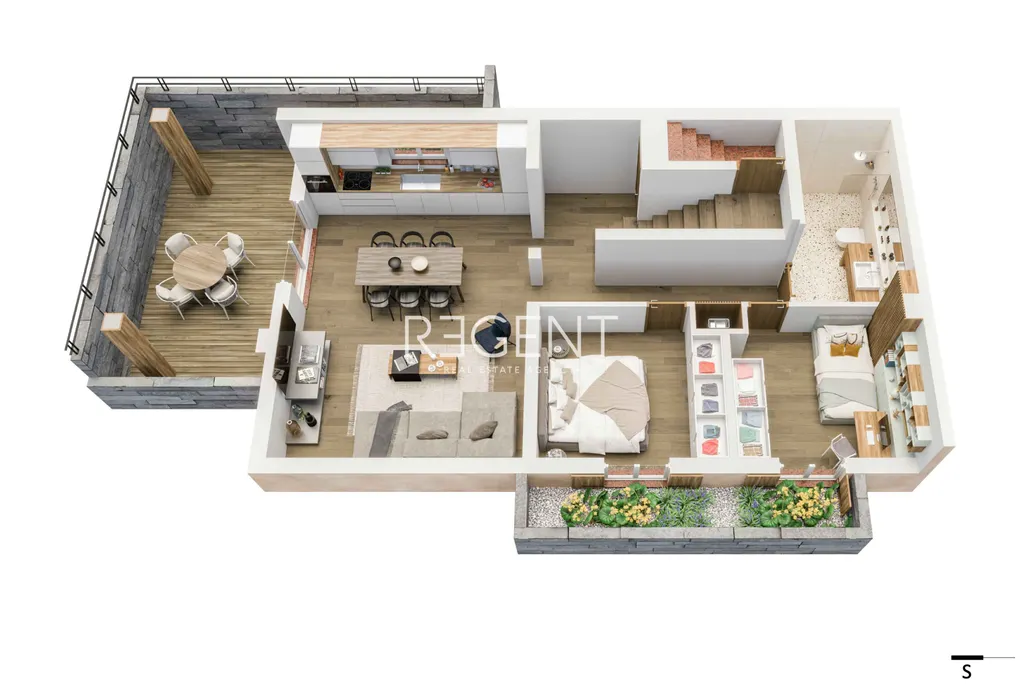 Istrie, Umag - Moderní třípokojový byt v komplexu dvou obytných budov 89,60 m2 – Novostavba