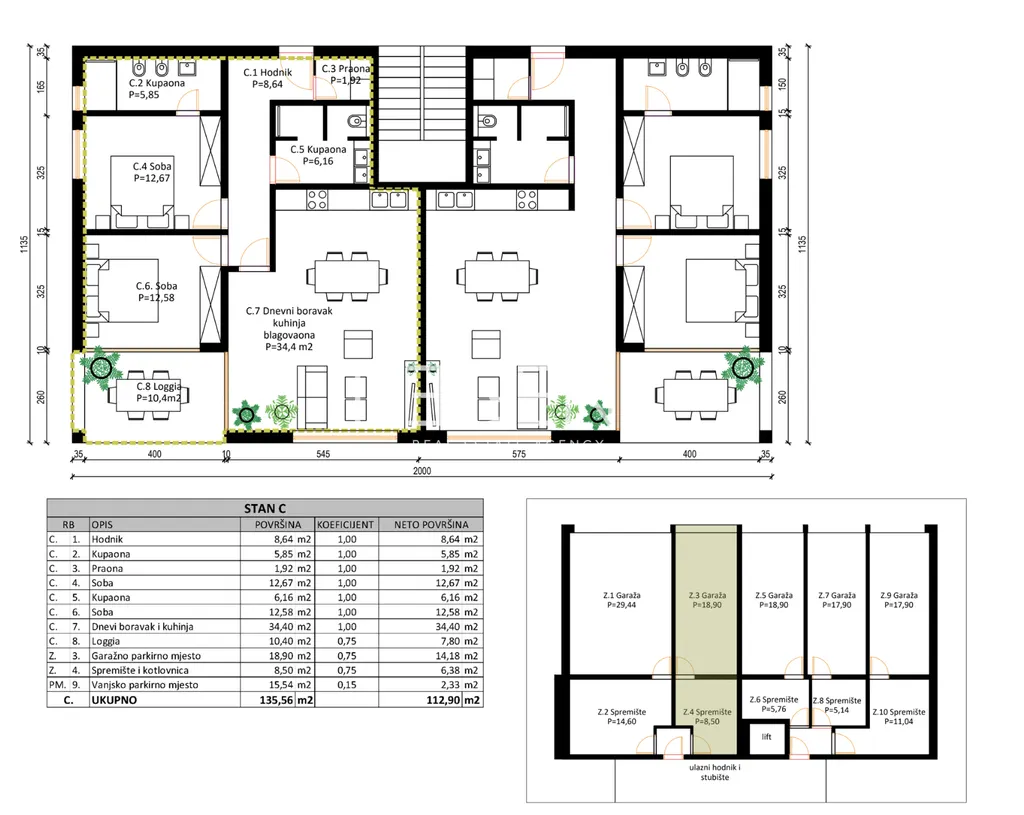Istra, Rovinj - Appartement moderne en construction de 112,90 m2