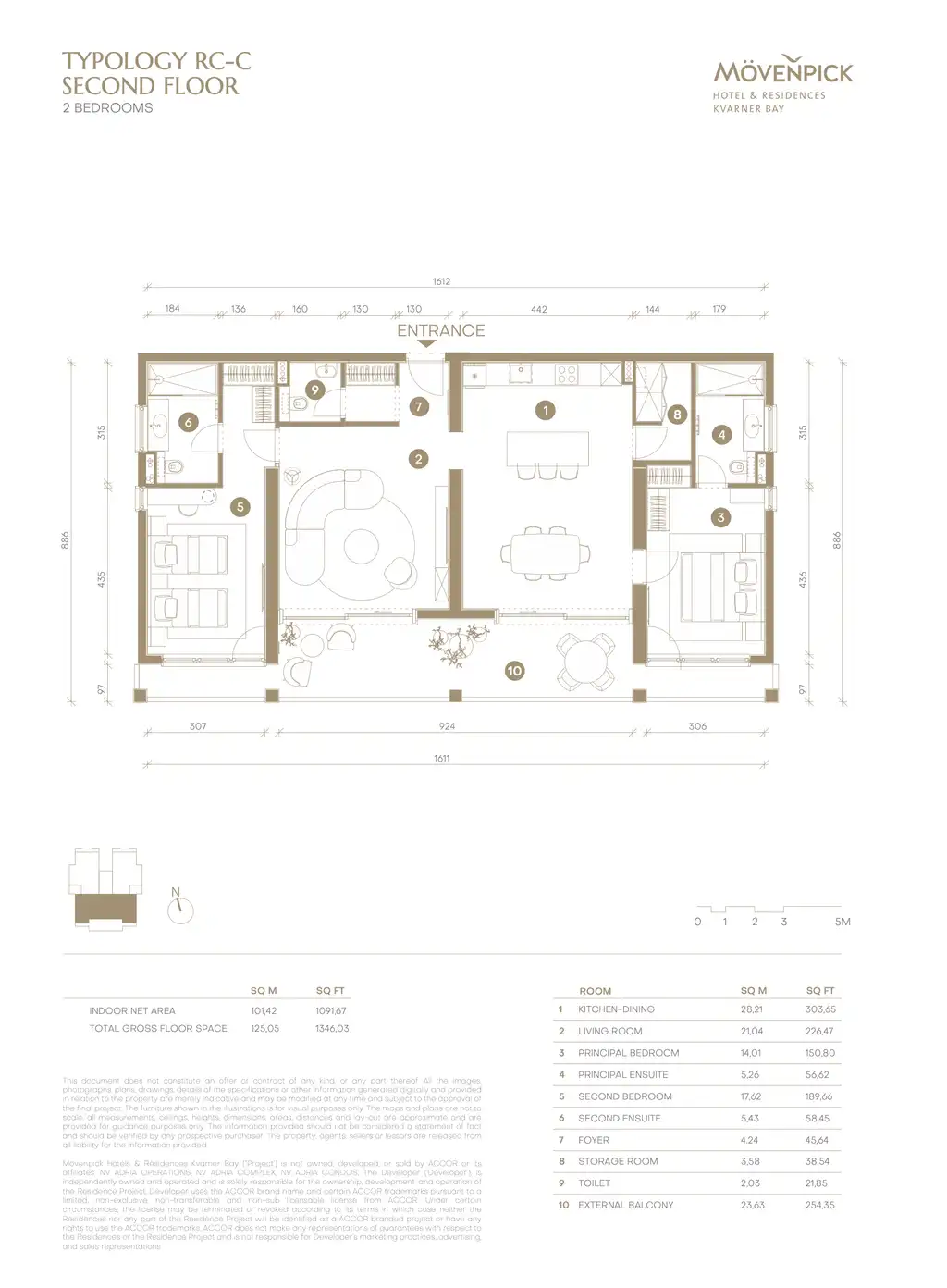 Novi Vinodolski, Mövenpick – penthouse, prvi red do mora