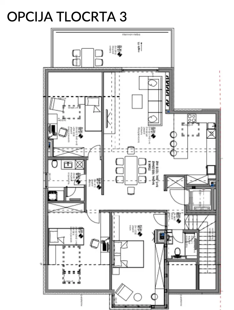 Zagreb, Kvaternikov trg – Luksuzan penthouse 132 s terasom