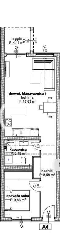 Trogir, Čiovo - Appartement dans une résidence de luxe près de la mer 52 m2