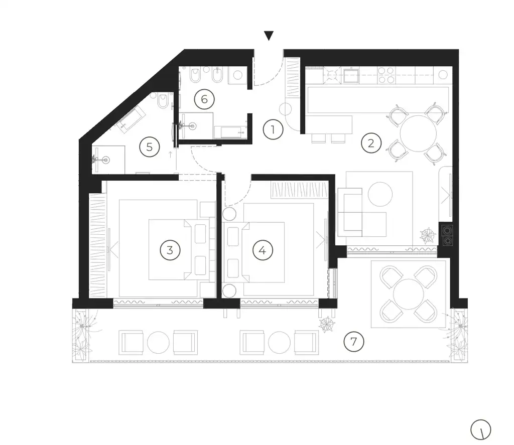 Istra, Umag - Green Tower Hotel & Residence trosoban apartman