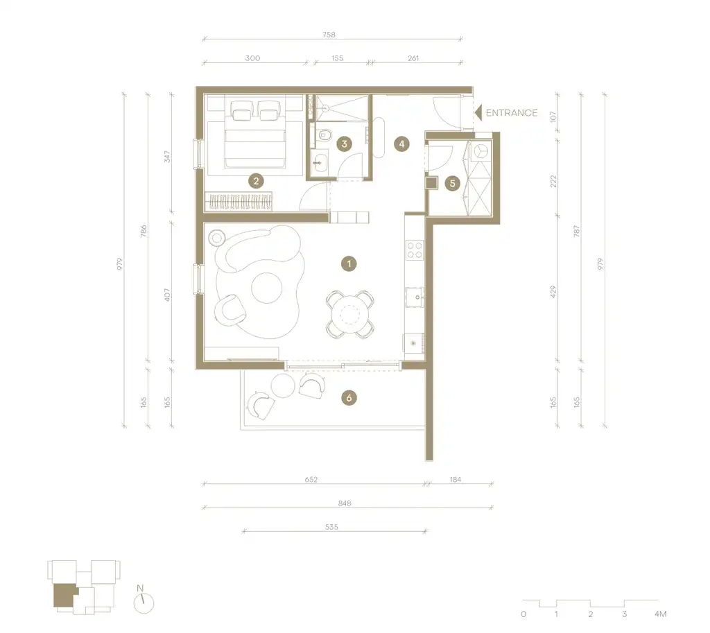 Novi Vinodolski, Mövenpick– elegantan dvosoban apartman