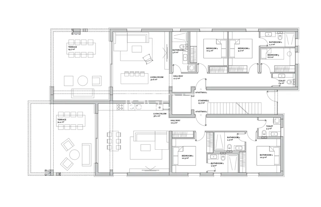 Zadar, Diklo - Luksuzan trosoban stan 120 m2, NOVOGRADNJA