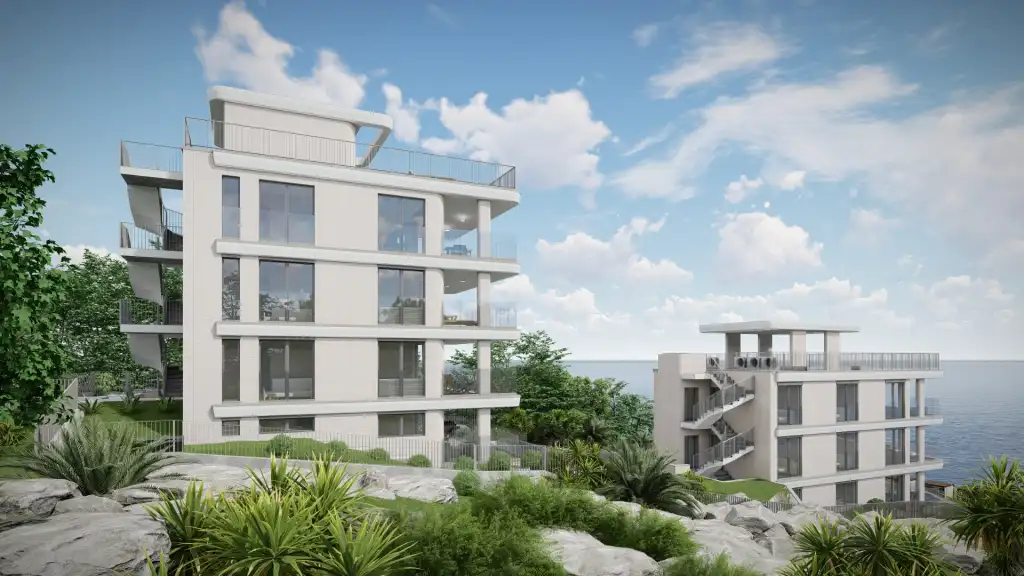 Trogir, Čiovo - Moderní novostavba v první řadě u moře