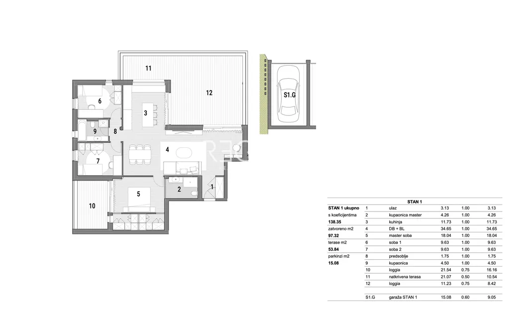 Zagreb, Gornji Bukovac - Luksuzan četverosoban penthouse 141m2