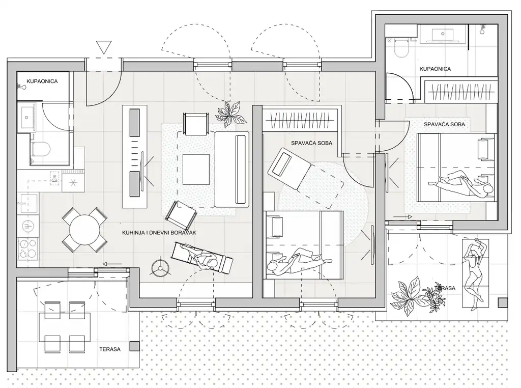 Zadar, Sv. Filip i Jakov - Molum Hotel & Residence trosoban apartman