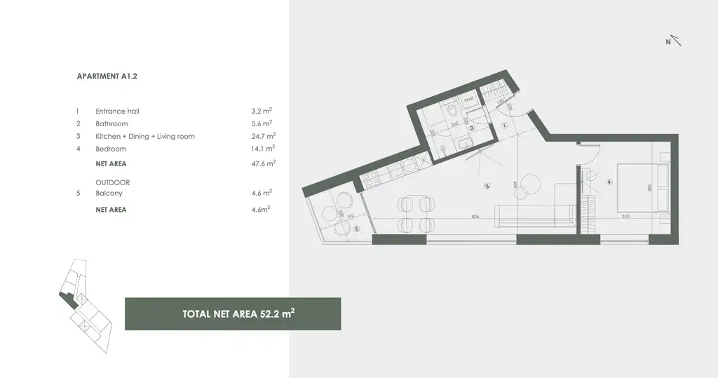Istra, Savudrija, Crveni Vrh - "Golf Residence" dvoupokojový apartmán