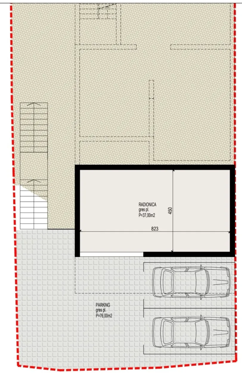 Omiš, Krilo Jesenice - Pozemok s ideovým projektom pre investíciu, 312 m2
