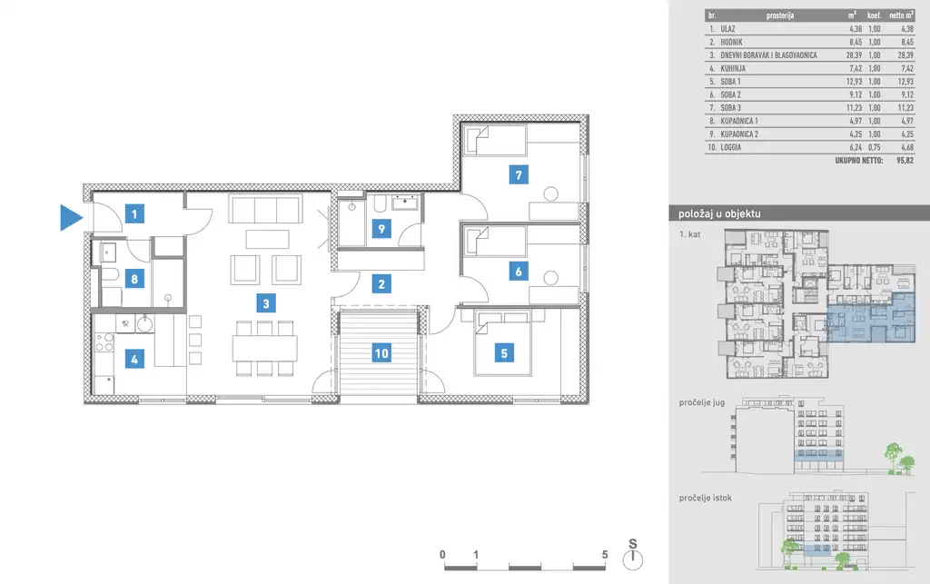 Zagreb, Trešnjevka - penthouse u projektu novogradnje