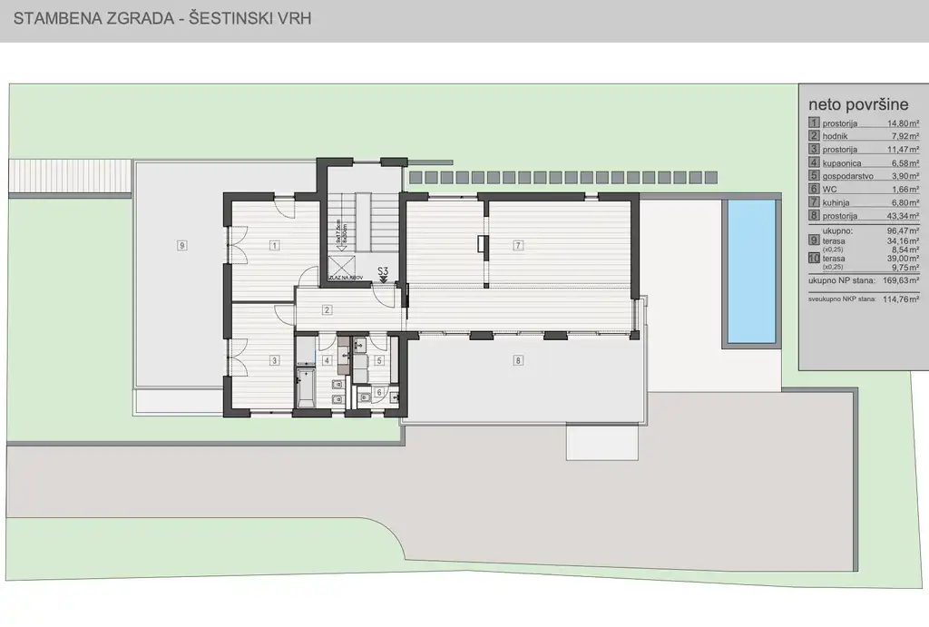 Záhreb, Šestine - exkluzívny penthouse