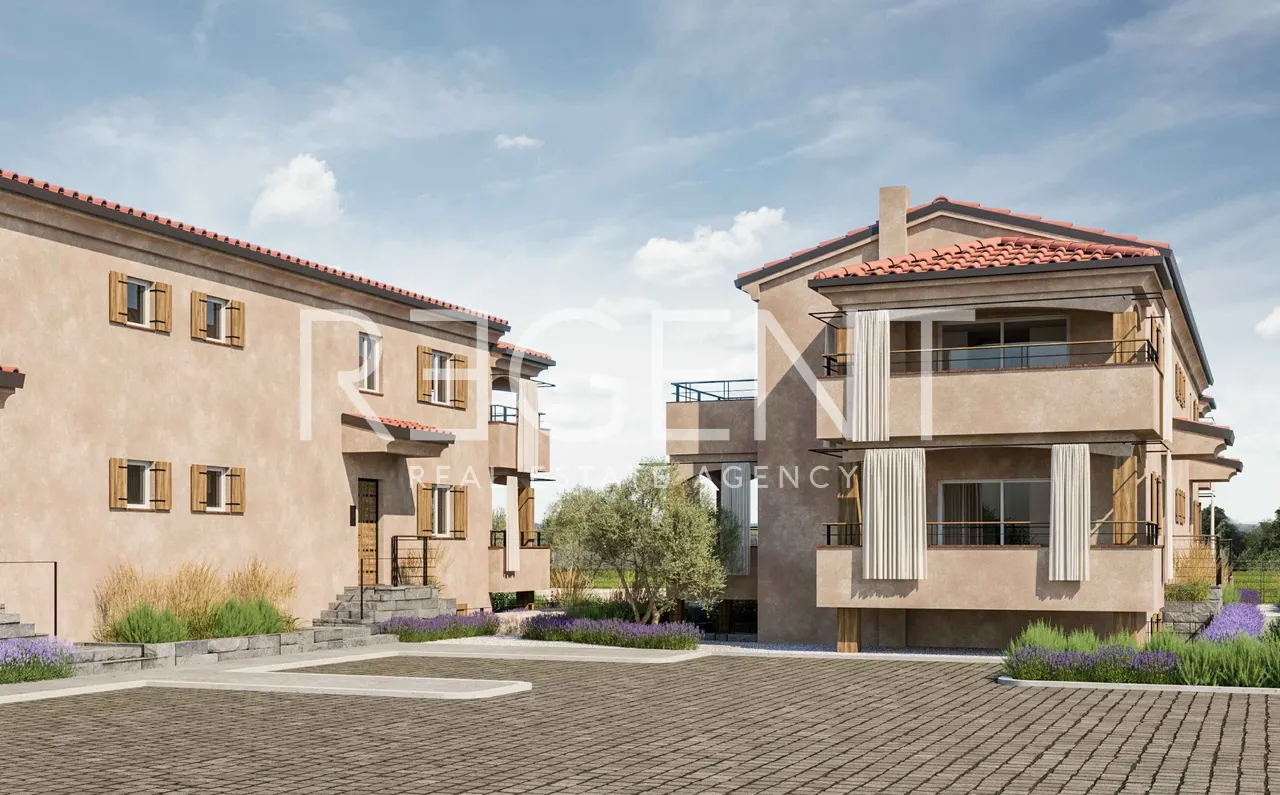 Istria, Umag - Moderný trojizbový byt v komplexe dvoch obytných budov 74,09 m2 – Novostavba