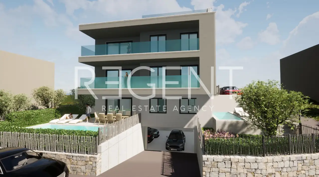 Trogir, Okrug Gornji - Penthouse so strešnou terasou a výhľadom na more