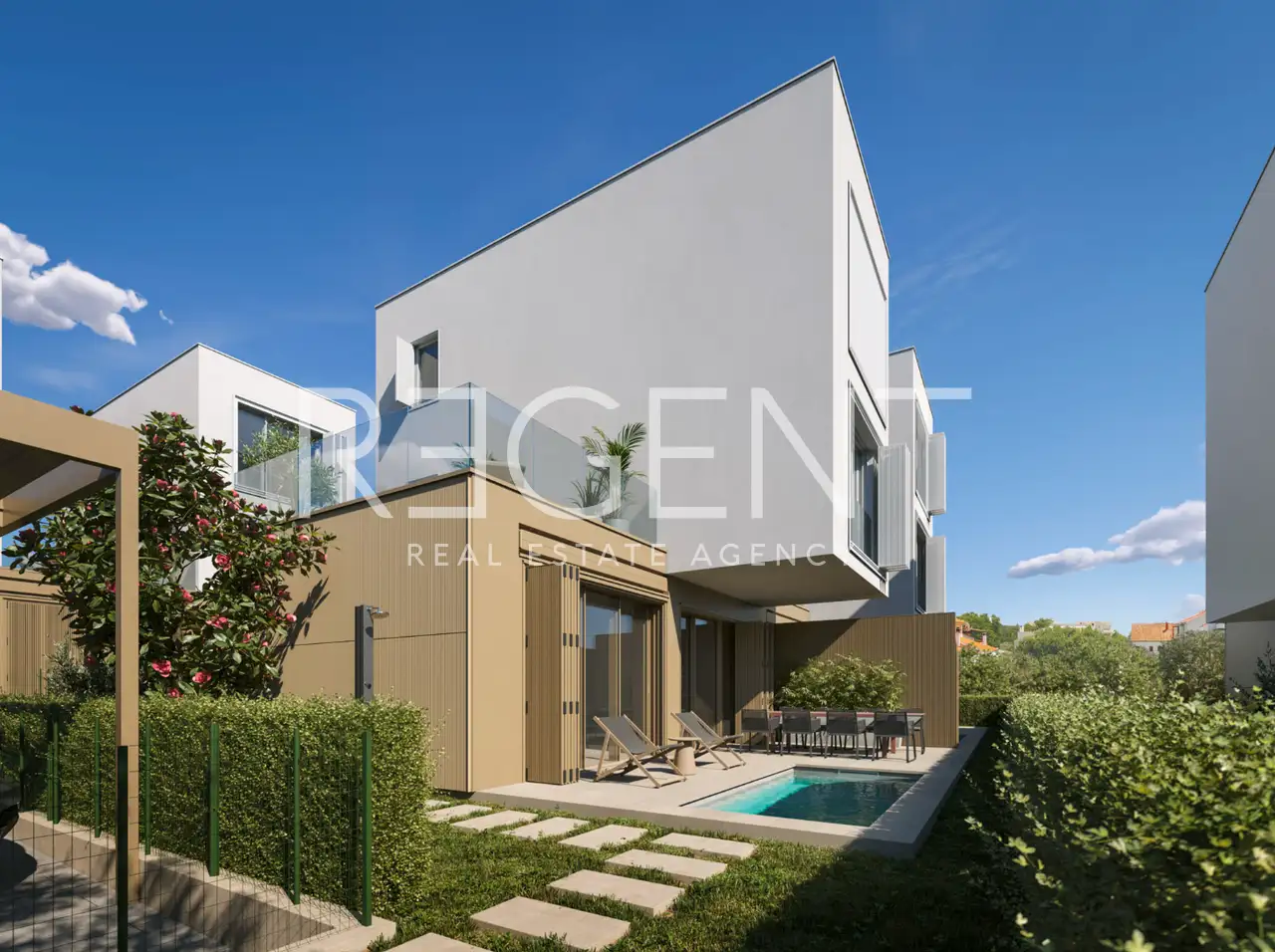 Turanj – više etažni stan 164 m², 4 sobe, bazen, more, novogradnja